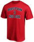 ფოტო #3 პროდუქტის Men's Red Boston Red Sox Heart Soul T-shirt