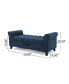 Keiko Contemporary Rolled Arm Storage Ottoman Bench