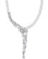 ფოტო #1 პროდუქტის Cultured Freshwater Pearl (5-1/2 - 9-1/2mm) & Cubic Zirconia 17" Statement Necklace in Sterling Silver, Created for Macy's