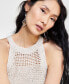 Women's Roving Sequin Crochet Sweater Tank Top, Created for Macy's