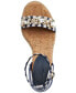 Фото #4 товара Catalyna Embellished Wedge Espadrille Sandals