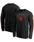 Фото #1 товара Men's Black San Francisco Giants Team Front Line Long Sleeve T-shirt