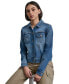 Фото #1 товара Women's Button-Down Denim Trucker Jacket