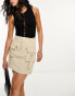 Фото #1 товара Threadbare utility mini skirt in sand