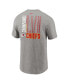 Фото #2 товара Men's Heather Charcoal Kansas City Chiefs Super Bowl LVII Champions Roster T-shirt