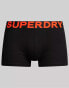 Superdry Cotton trunk triple pack in black/orange Черный, Waist 101 cm - фото #3