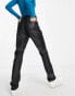 Женские джинсы Missguided Tall Wrath Coasted Jeans in Schwarz mit hohem Bund Черный, 36 - фото #2