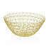 Fruit Bowl Versa Eris Mustard Metal Steel (28 x 12 x 28 cm)