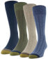 ფოტო #1 პროდუქტის Men's 4-Pack Casual Rib Crew Socks