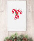 Фото #1 товара Christmas Candy Canes Embroidered 100% Turkish Cotton Hand Towel