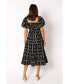 ფოტო #4 პროდუქტის Women's Soliel Puff Sleeve Midi Dress