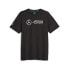 Puma Mapf1 Crew Neck Short Sleeve T-Shirt Mens Black Casual Tops 62115701