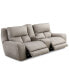 Фото #2 товара CLOSEOUT! Terrine 3-Pc. Fabric Sofa with 2 Power Motion Recliners and 1 USB Console, Created for Macy's