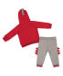 Фото #2 товара Комплект для малышей Colosseum Динозавры пуловер и штаны, красный/серый, Ohio State Buckeyes