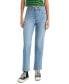 Фото #1 товара Women's Ribcage Ultra High Rise Straight Ankle Jeans