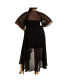 ფოტო #2 პროდუქტის Plus Size Enthrall Me Wrap Maxi Dress