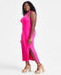 Фото #3 товара Trendy Plus Size Sleeveless Bodycon Maxi Dress, Created for Macy's
