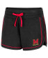 Women's Heather Black Maryland Terrapins Lil Sebastian Shorts