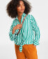 Фото #2 товара Women's Cotton Tunic Shirt, Created for Macy's