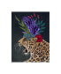 Фото #1 товара Fab Funky Chewing Giraffe Flowers 1 Canvas Art - 19.5" x 26"