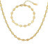 Фото #1 товара Timeless set of women´s gold-plated jewelry (necklace, bracelet)