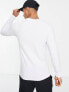 Футболка Jack & Jones Essentials White Long Sleeve