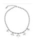 ფოტო #3 პროდუქტის Sterling Silver Peak Squash Beaded Necklace 17 to 20 Inch