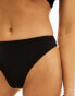 & Other Stories mix and match crinkle high waist bikini bottoms in black