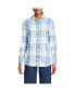 Ivory/vista blue plaid