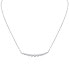 ფოტო #1 პროდუქტის Diamond Graduated Curved Bar 18" Collar Necklace (2 ct. t.w.) in 14k White Gold