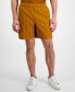 Фото #1 товара Men's Textured Cotton Drawstring Three-Pocket Shorts, Created for Macy's