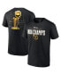 Фото #1 товара Men's Black Denver Nuggets 2023 NBA Finals Champions Triple Threat Roster Signature T-shirt