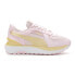 Фото #2 товара Puma Cruise Rider Nu Satin Lace Up Womens Gold, Pink Sneakers Casual Shoes 3899