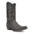 Фото #2 товара Dingo The Duke Embroidered Lizard Print Snip Toe Cowboy Mens Black Casual Boots