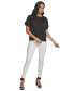 ფოტო #4 პროდუქტის Women's Short-Sleeve Satin Top