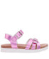 ფოტო #2 პროდუქტის Big Girls Lacey Season Fastening Strap Sandals