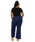 Фото #2 товара Plus Size Blake Pintuck Pants