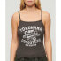 Фото #3 товара SUPERDRY Retro Rocker Graphic Rib Cami sleeveless V neck T-Shirt