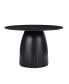 47" Small Space Black Dining Table for Living Room or Kitchen