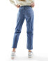 Фото #2 товара Hollister curve love high rise mom fit jean in mid blue