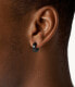 Stylish black single earring DX1273001