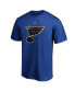 Фото #3 товара Men's Torey Krug Blue St. Louis Blues Authentic Stack Name and Number T-shirt