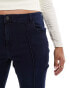 Noisy May Curve flared jeans in dark blue wash