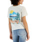 Juniors' Short-Sleeve Crewneck Paradise Landscape T-Shirt