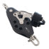 BARTON MARINE 385kg 10 mm Triple Swivel Pulley With Rope Support/Cleam Cleat