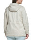 ფოტო #2 პროდუქტის Plus Size Zip-Front Long-Sleeve Hooded Jacket