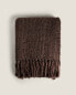 Фото #9 товара Fringed knit throw