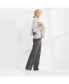 ფოტო #5 პროდუქტის Plus Size Starfish Mid Rise Straight Leg Elastic Waist Pull On Pants