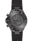 ფოტო #2 პროდუქტის Men's Swiss Chronograph DS-7 Black Synthetic Strap Watch 41mm