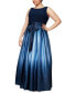 ფოტო #1 პროდუქტის Plus Size Ombre A-Line Gown